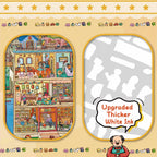 Close-up of A Fun Community Life scene sticker kit showing upgraded thicker white ink detail