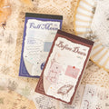 Before Dawn and Full Moon journaling sticker sets displayed with vintage celestial sticker sheets