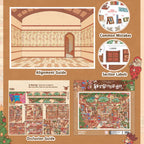 BibiDuck 3.0 miniature scene-building sticker design with layered details