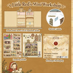BibiDuck 4.0 3D scene sticker kit detail with miniature scene-building pieces
