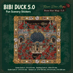 BibiDuck 5.0 finished 3D-look miniature scene sticker design