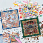 BibiDuck 5.0 3D scene sticker kit set overview with miniature scene designs