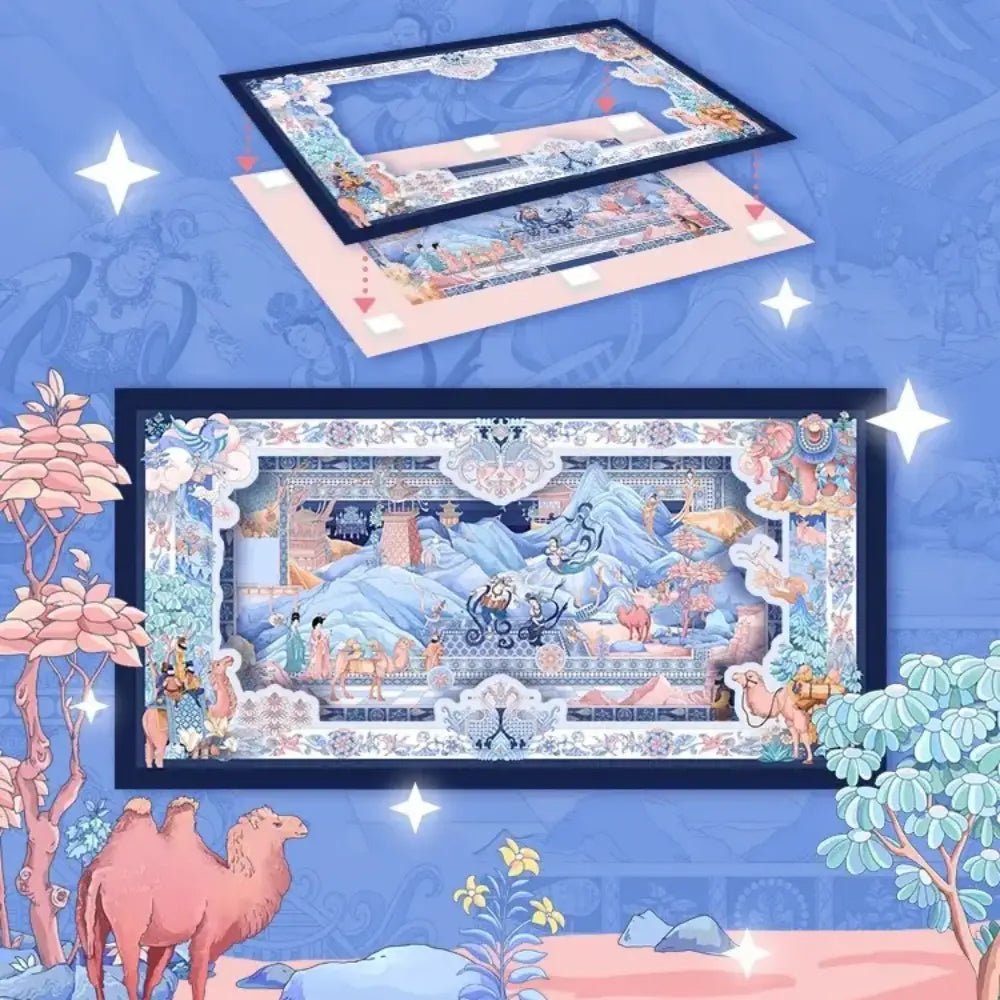 BibiDuck 6.0 miniature scene-building sticker design with layered details