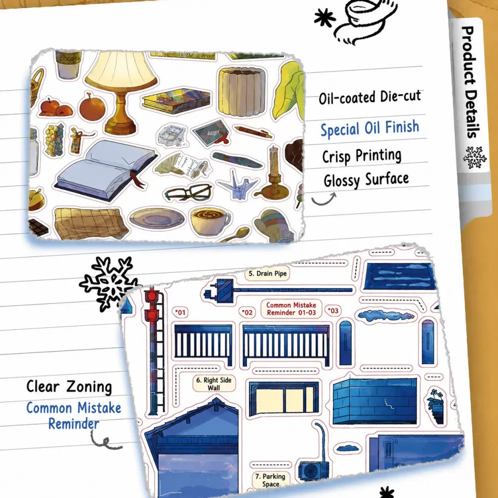 BibiDuck 6.0 3D scene sticker kit package and scale detail