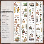 Book Stroll style 01 washi tape set