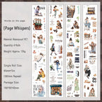 Book Stroll style 02 washi tape set