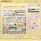 That Year’s Accessories Shop scene sticker kit with hats, bows, accessories, and about 240 stickers