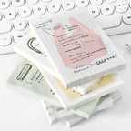 Clipboard Planner memo pad writing layout with clipboard-inspired pages for daily plans and journal entries.