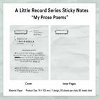 My Prose Poems Clipboard Planner memo pad style with cover and inner pages for journal writing.