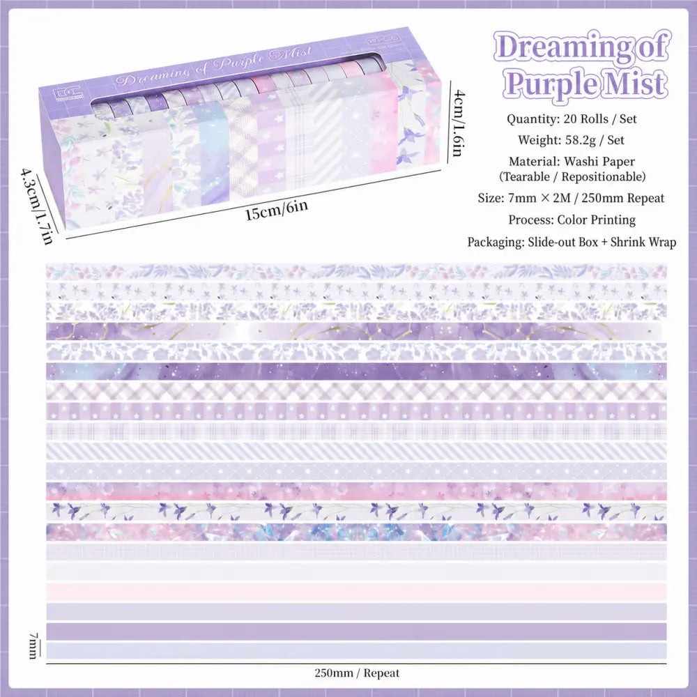 Color Mood style 04 washi tape set