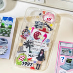 Phone case decorated with stickers from the Colorful Daily Life Journaling Sticker Book