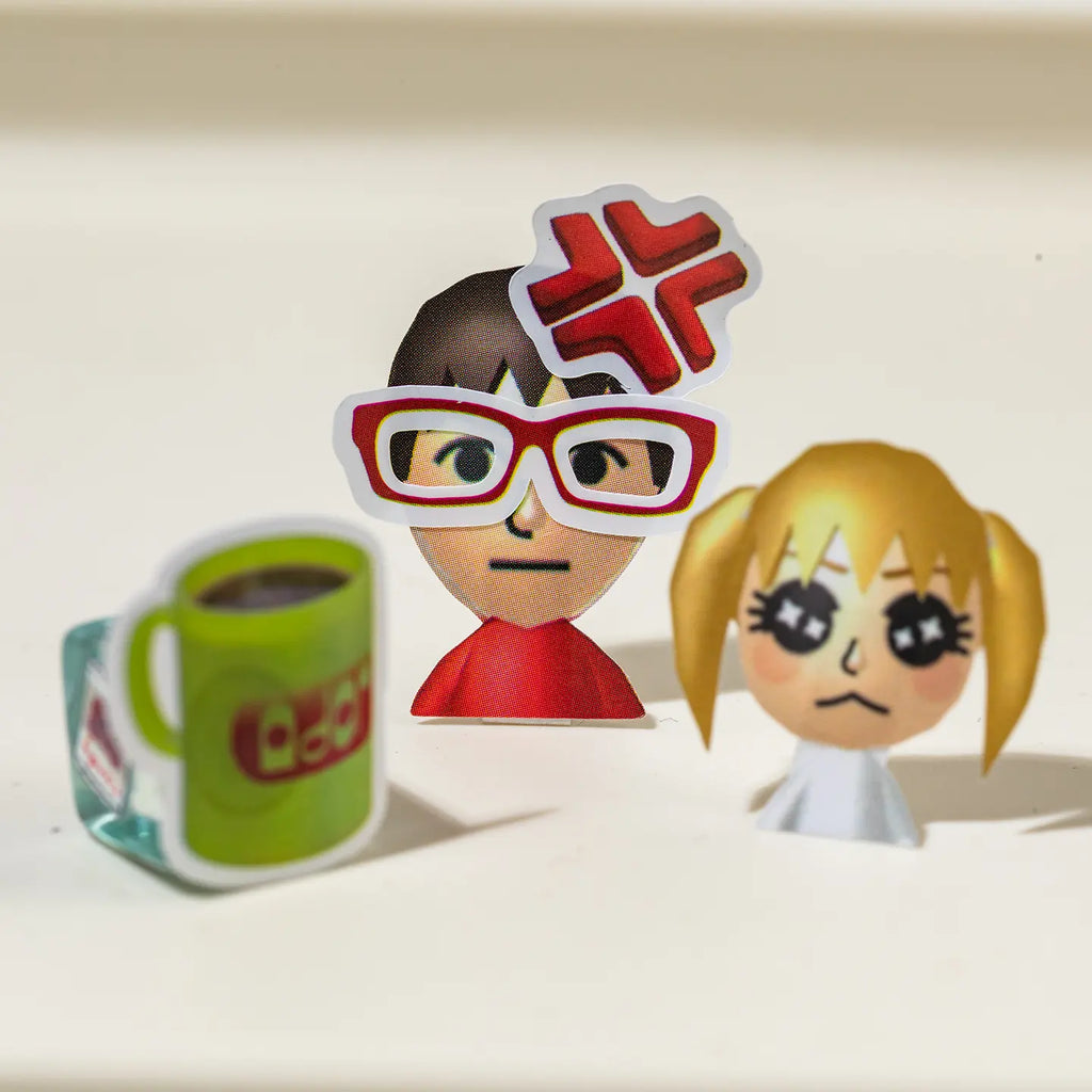 Close-up display of character-style and object stickers from the Colorful Daily Life Journaling Sticker Book