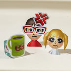 Close-up display of character-style and object stickers from the Colorful Daily Life Journaling Sticker Book