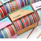Colorful Patterns washi tape paper craft detail