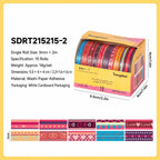 Colorful Patterns style 02 washi tape set