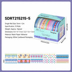 Colorful Patterns style 05 washi tape set