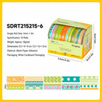 Colorful Patterns style 06 washi tape set