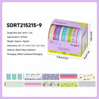 Colorful Patterns style 09 washi tape set