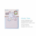 Goodly Time Cozy Animal sticky notes with pastel cat page for journaling and planning.