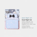 Good Night Cat Cozy Animal sticky notes with sleepy cat artwork for creative notes.
