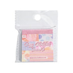 Cozy Childhood Dreams sticky notes in use as planner reminders, journal labels, and decorative notes.