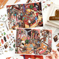 Cozy Home 3D scene sticker kit set with Giant Dining Table and Introvert’s Nook designs