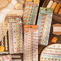 Crochet Border Journaling Sticker Set with four themed washi sticker packs for journaling