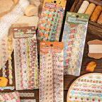 Crochet Border Journaling Sticker Set with four themed washi sticker packs for journaling