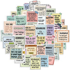Daily Reminder Quotes sticky notes set with assorted motivational note labels for journals, planners, and scrapbook pages.