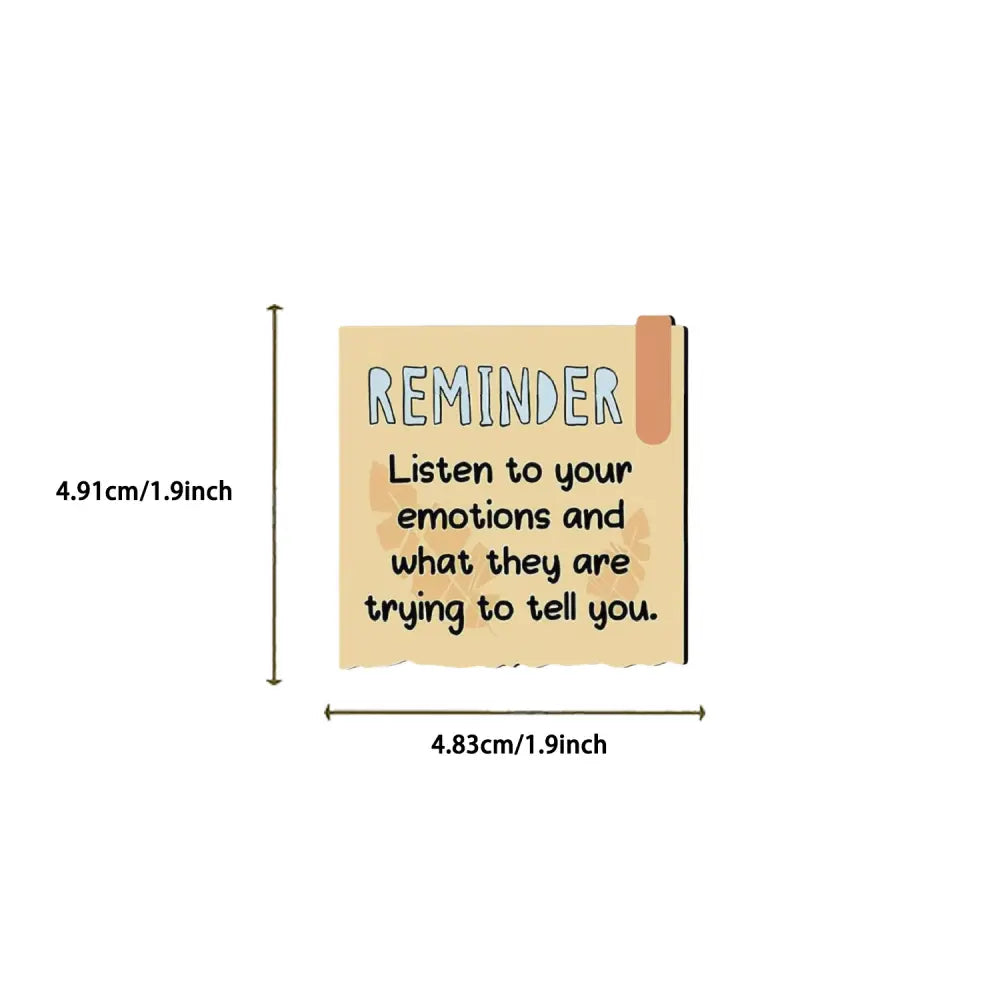 Daily Reminder Quotes sticky notes assortment with multiple reminder phrases for journaling, study notes, and planners.