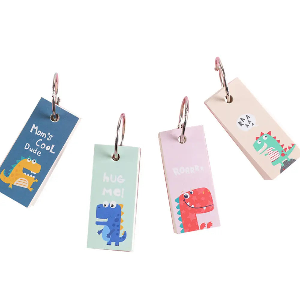 Dinosaur Ring memo pad in use for portable reminders, journal ideas, and cute desk stationery.