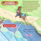 Beginner and advanced alignment guides printed on opposite sides of the fantasy scene card