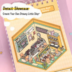 Little Bear Bakery scene page inside the Dreamy Shops 3D Scene Sticker Book