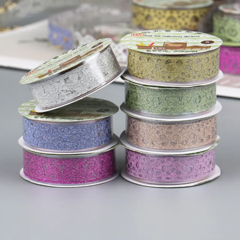 Embossed Lace Color full set of washi tape rolls