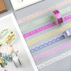 Embossed Lace Color washi tape packaging display
