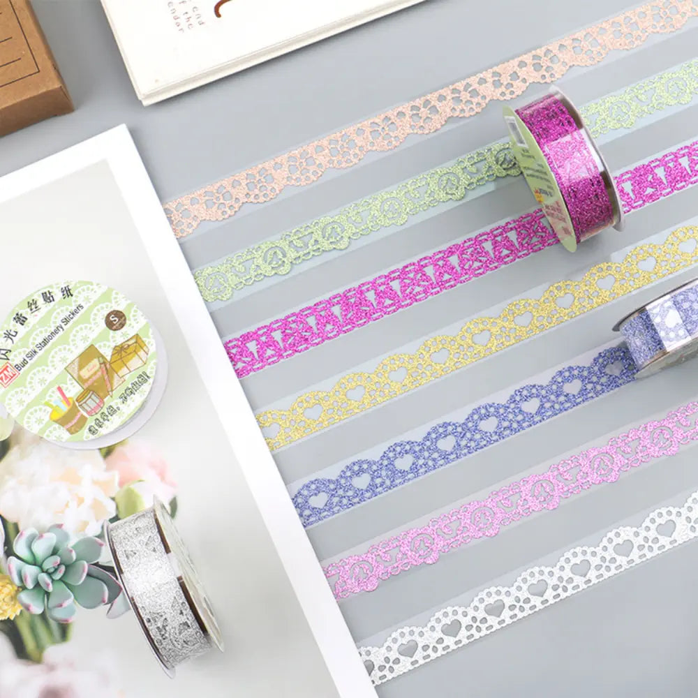 Embossed Lace Color washi tape packaging display