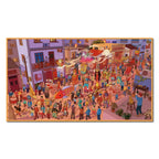 Finished Festival Parade Tour scene card with lanterns, performers, lion dance, and street parade details