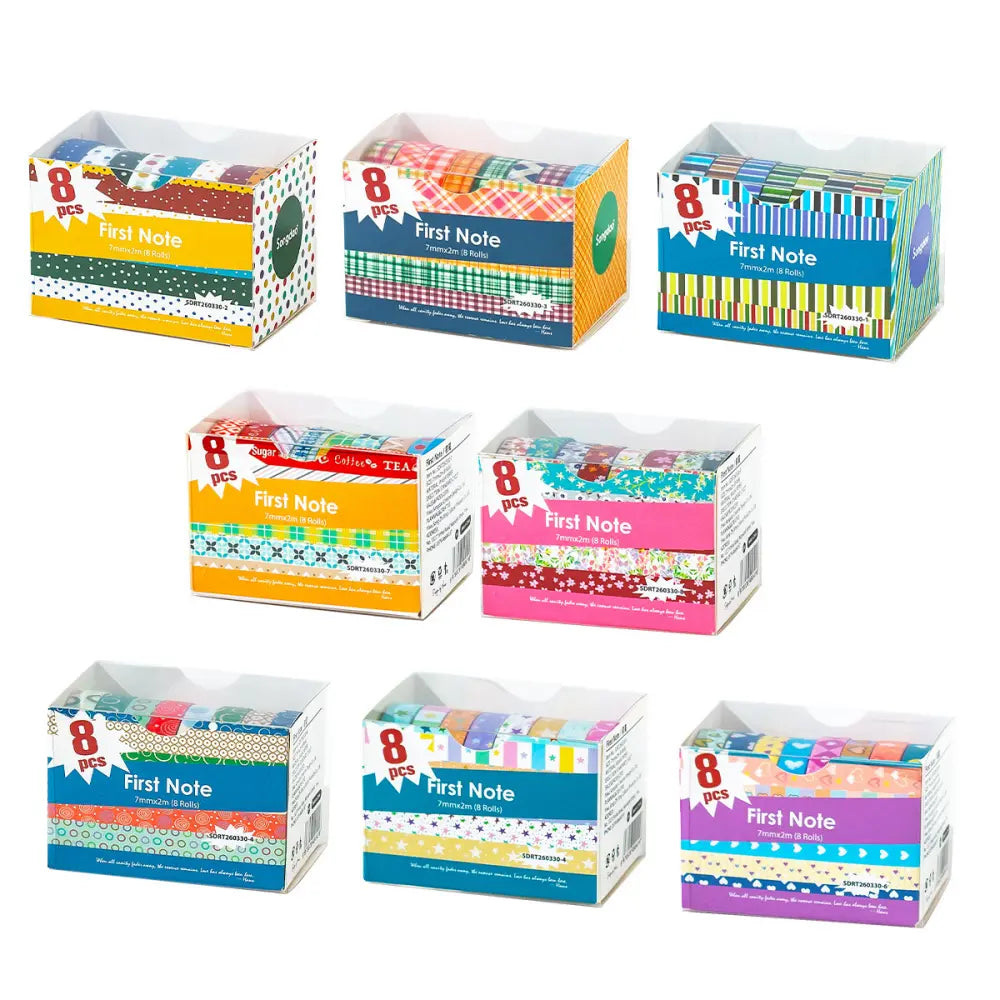 First Note full set of washi tape styles