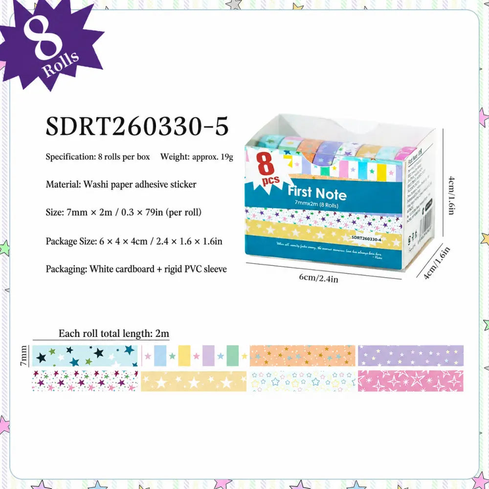 First Note style 05 washi tape set