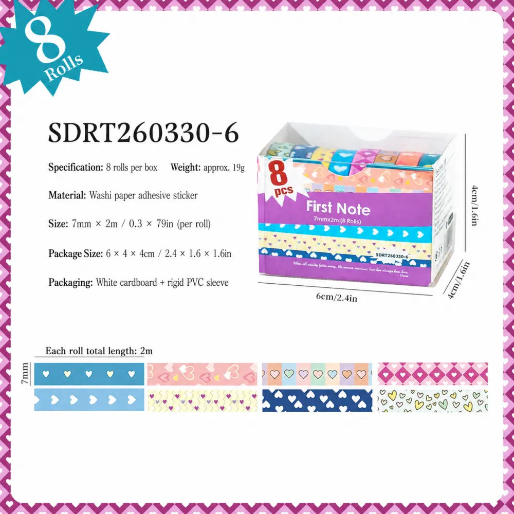 First Note style 06 washi tape set