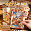 Foodie Moments Food Scene Sticker Book with food scene card, package, and miniature food stickers