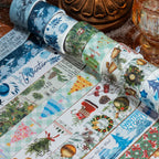Four Seasons washi tape packaging and tape display