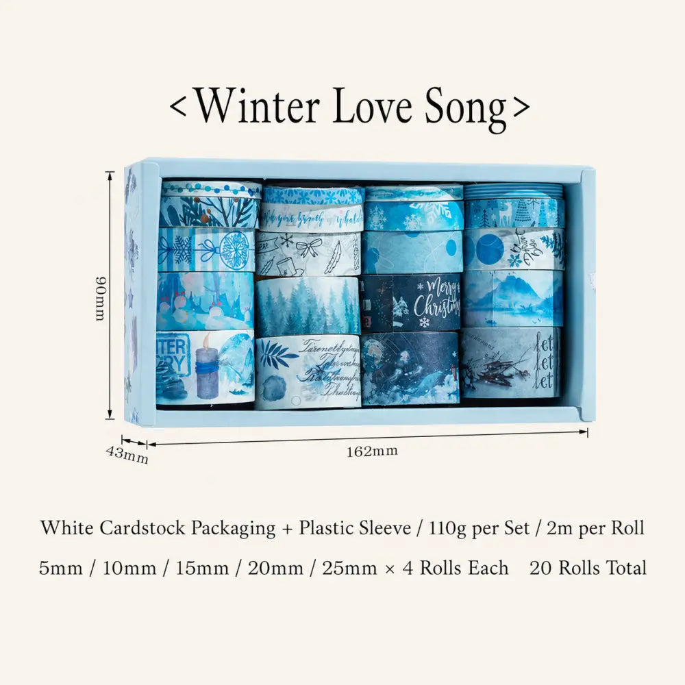 Four Seasons style 01 washi tape set