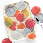 Fruit Notes sticky notes packaging view with assorted shaped note designs for planners and desk stationery.