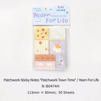 Yearn For Life Furry Healing memo pad style with pastel patchwork pages for creative notes.