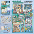 Mysteries of Another World scene sticker kit with double-sided scene card, three sticker sheets, and guide card
