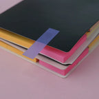 Index Tab Study memo pad writing layout with tabbed pages for school notes, lists, and journal labels.