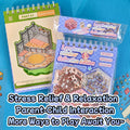 Landscape Sticker Collection 3.0 3D Scene Sticker Book shown with packaging, scene cards, and loose sticker pieces