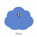 Cloud Little Blob Characters sticky notes with blue cloud shape for creative reminders.