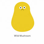 Wild Mushroom Little Blob Characters sticky notes with yellow character shape for journals.